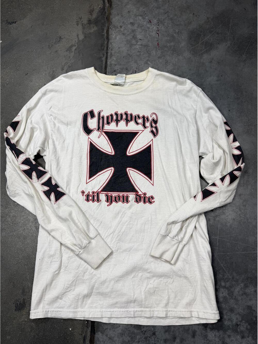 West Coast Choppers Til You Die Vintage Long Sleeve Shirt